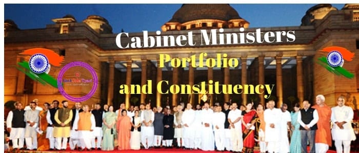 Cabinet Ministers Of India Cabinet Ministers Portfolio And